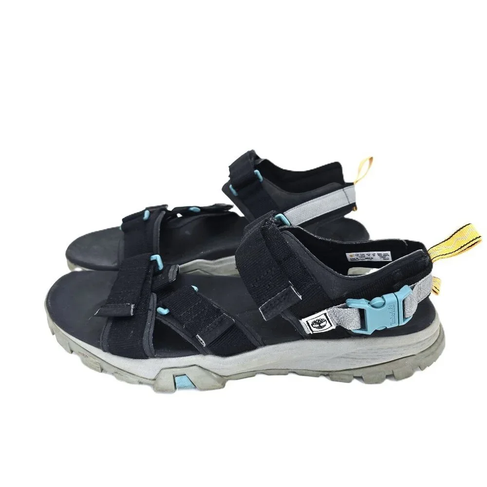 Timberland Black Garrison Trail Webbing Strap Hiking Sandal Men's Size 12